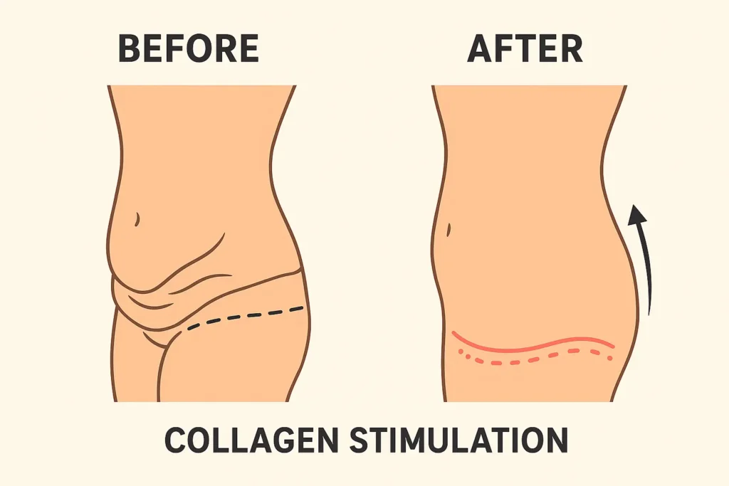 Before and after results for sagging skin after weight loss injections Salford Priors
