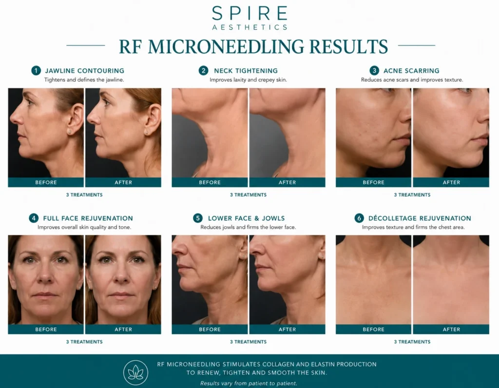 RF Microneedling Skin tightening Salford Priors results